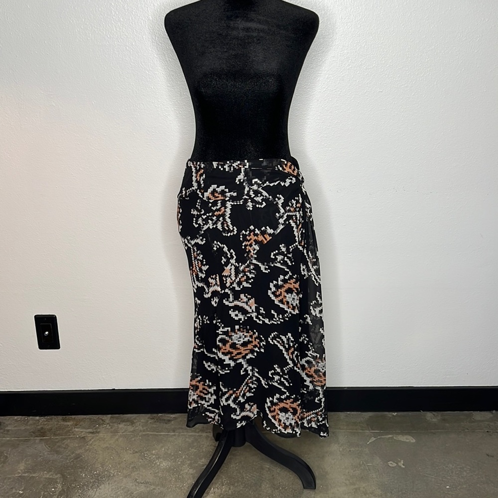 ‘Dries Van Noten’ 100% silk asymmetrical skirt